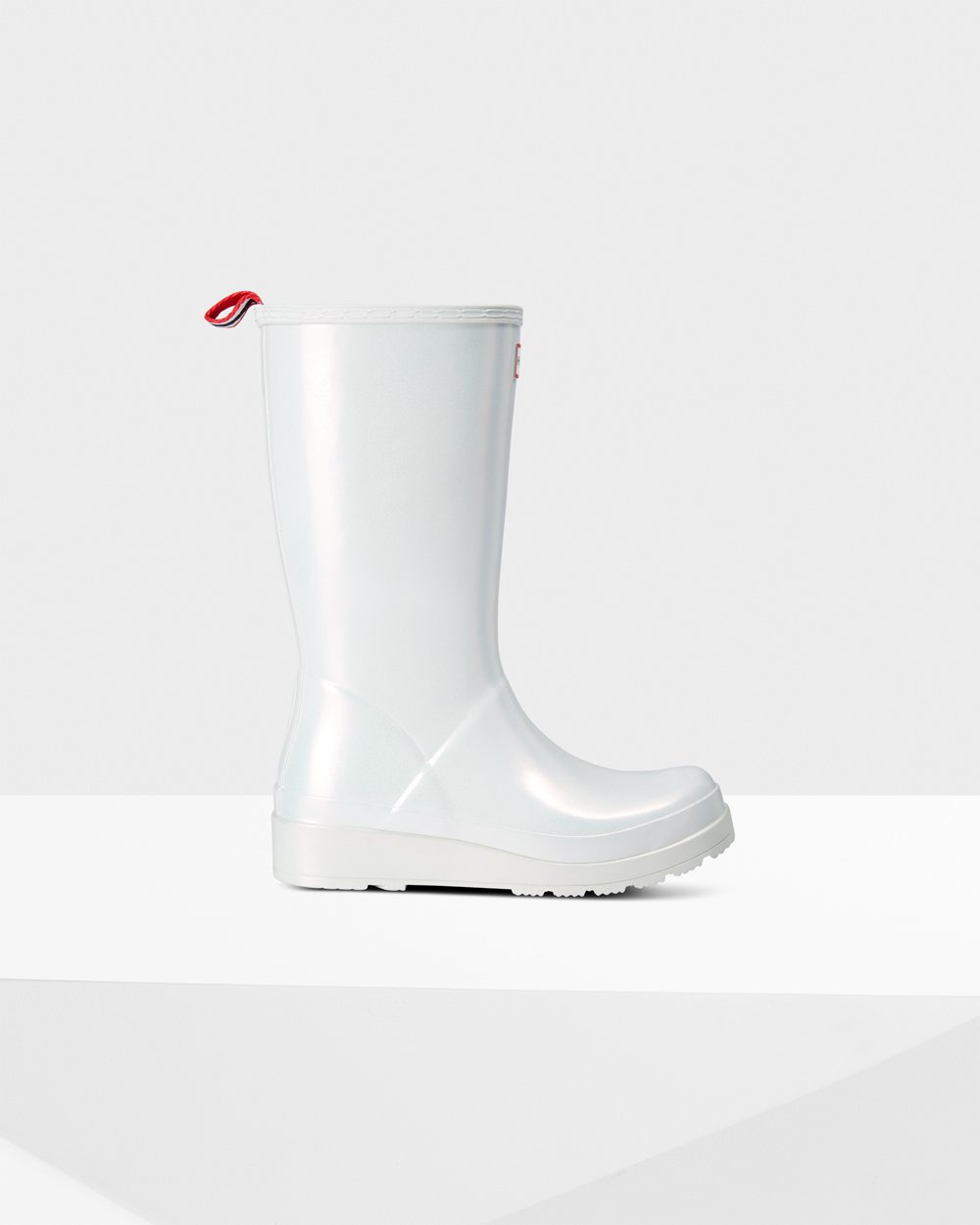 Play Boots Dames - Hunter Original Tall Nebula Rain - Zilver - 45KICJMHQ